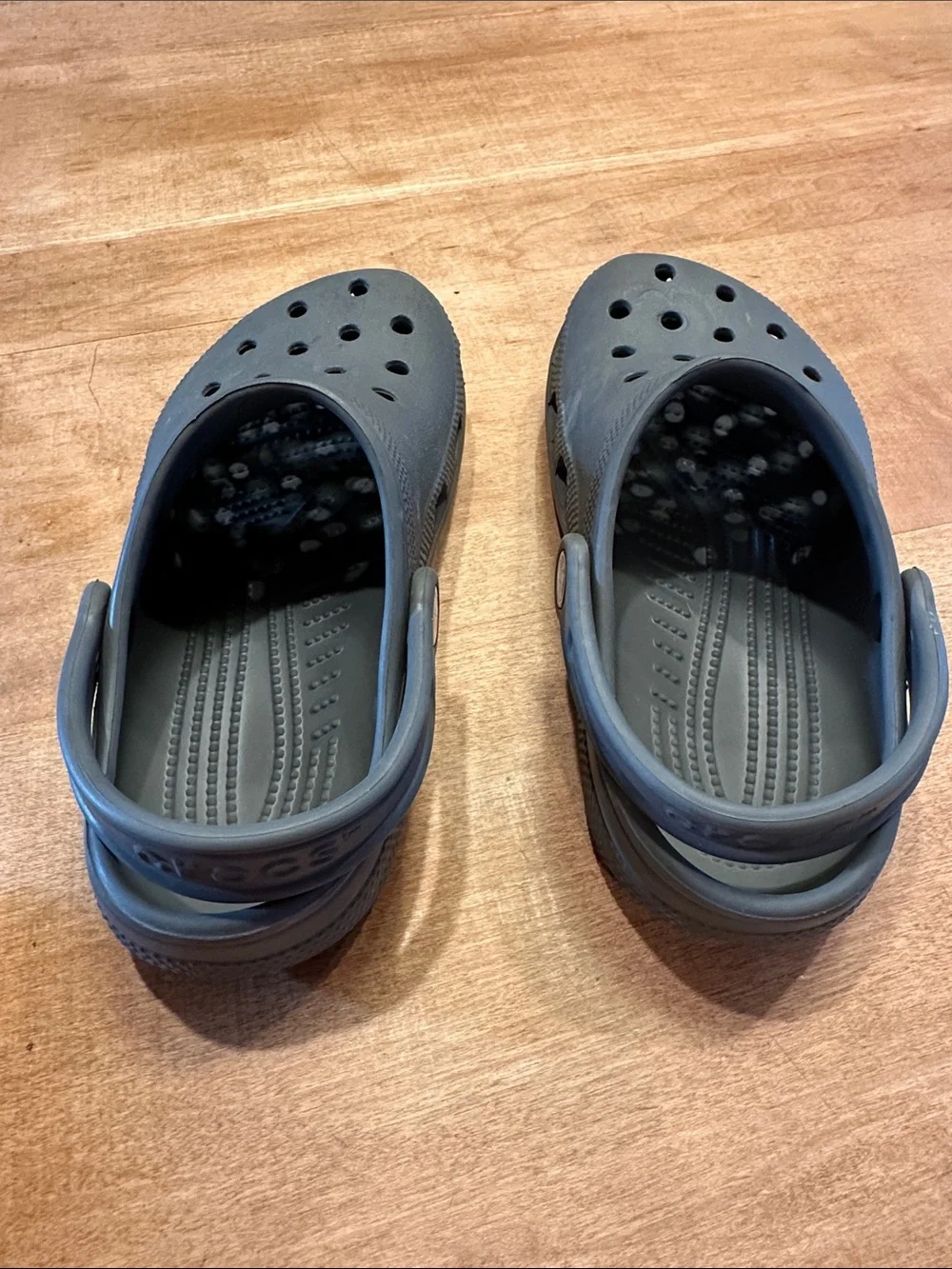 Kids Slip-On Crocs in Slate Grey